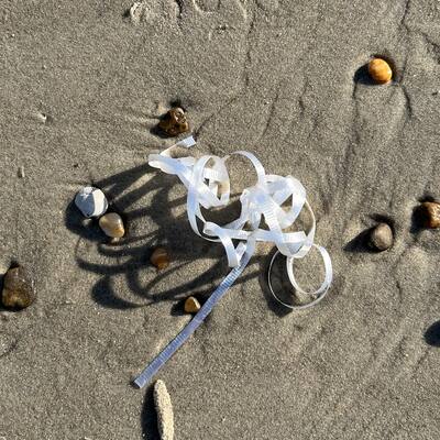 beach trash on Cape Hatteras National Seashore