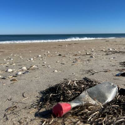 beach trash on Cape Hatteras National Seashore